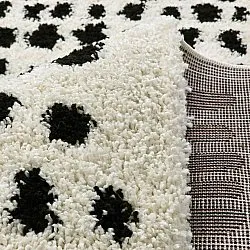 Tappeto A Pelo Lungo - Dotty (bianco/nero)