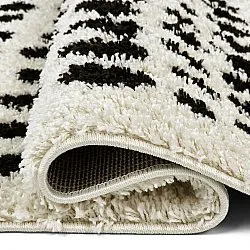 Tappeto A Pelo Lungo - Dotty (bianco/nero)