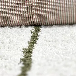 Tappeto A Pelo Lungo - Eze (bianco/verde)