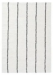 Tappeto A Pelo Lungo - Eze (bianco/nero)