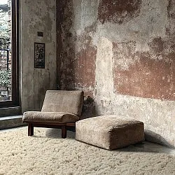 Tappeto A Pelo Lungo - Fassale Hand Woven Wool Shaggy (crema)