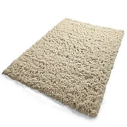 Tappeto A Pelo Lungo - Fassale Hand Woven Wool Shaggy (crema)