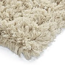 Tappeto A Pelo Lungo - Fassale Hand Woven Wool Shaggy (crema)