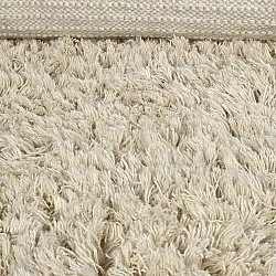 Tappeto A Pelo Lungo - Fassale Hand Woven Wool Shaggy (crema)