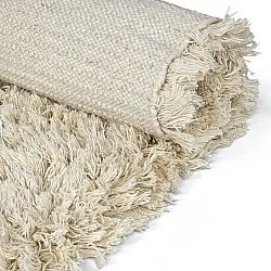 Tappeto A Pelo Lungo - Fassale Hand Woven Wool Shaggy (crema)