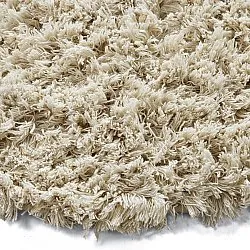 Tappeto rotondo - Fassale Hand Woven Wool Shaggy (crema)