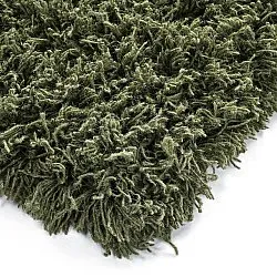 Tappeto A Pelo Lungo - Fassale Hand Woven Wool Shaggy (verde muschio)