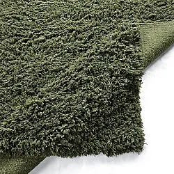 Tappeto A Pelo Lungo - Fassale Hand Woven Wool Shaggy (verde muschio)