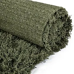 Tappeto A Pelo Lungo - Fassale Hand Woven Wool Shaggy (verde muschio)
