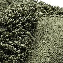 Tappeto rotondo - Fassale Hand Woven Wool Shaggy (verde muschio)