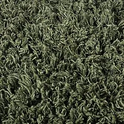 Tappeto rotondo - Fassale Hand Woven Wool Shaggy (verde muschio)