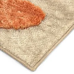 Tappeto A Pelo Lungo - Fergana (crema/arancia)