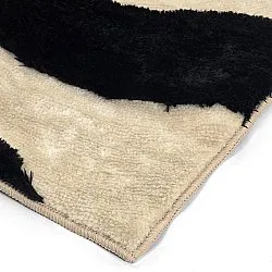 Tappeto A Pelo Lungo - Fergana (crema/nero)