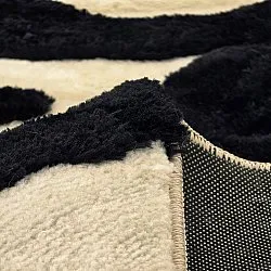 Tappeto A Pelo Lungo - Fergana (crema/nero)
