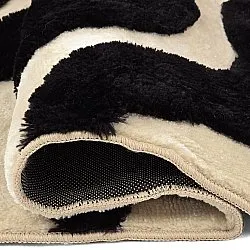 Tappeto A Pelo Lungo - Fergana (crema/nero)