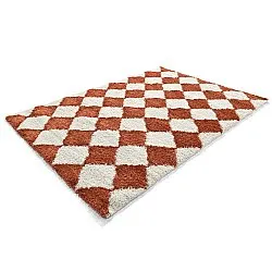 Tappeto A Pelo Lungo - Albi (bianco/arancione)