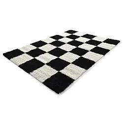 Tappeto A Pelo Lungo - Gordes (bianco/nero)