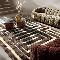 Tappeto A Pelo Lungo - Karbala (beige/marrone)
