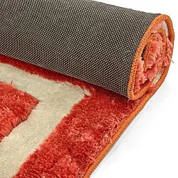 Tappeto A Pelo Lungo - Karbala (crema/rosso)