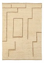 Tappeto A Pelo Lungo - Kiberg Hand Woven Wool Shaggy (crema)