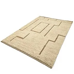Tappeto A Pelo Lungo - Kiberg Hand Woven Wool Shaggy (crema)