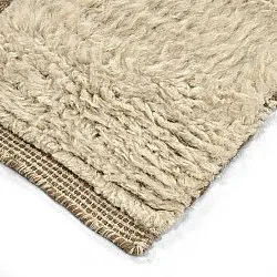 Tappeto A Pelo Lungo - Kiberg Hand Woven Wool Shaggy (crema)