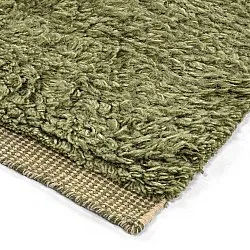 Tappeto A Pelo Lungo - Kiberg Hand Woven Wool Shaggy (verde)