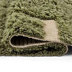 Tappeto A Pelo Lungo - Kiberg Hand Woven Wool Shaggy (verde)