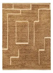 Tappeto A Pelo Lungo - Kiberg Hand Woven Wool Shaggy (beige)
