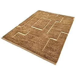 Tappeto A Pelo Lungo - Kiberg Hand Woven Wool Shaggy (beige)