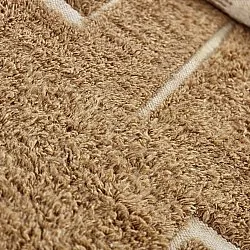 Tappeto A Pelo Lungo - Kiberg Hand Woven Wool Shaggy (beige)