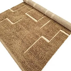 Tappeto A Pelo Lungo - Kiberg Hand Woven Wool Shaggy (beige)