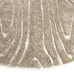 Tappeti rotondi - Kindon Natural Cotton Shaggy (beige/bianco)