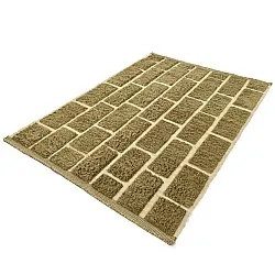 Tappeto A Pelo Lungo - Leknes Hand Woven Wool Shaggy (verde)