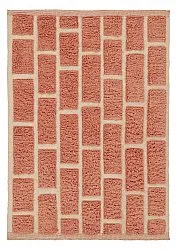 Tappeto A Pelo Lungo - Leknes Hand Woven Wool Shaggy (terracotta)