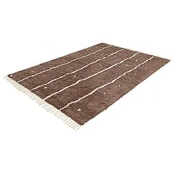 Tappeto A Pelo Lungo - Leora Natural Cotton Shaggy (marrone/viola)