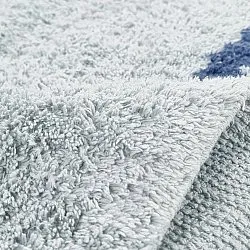 Tappeto A Pelo Lungo - Leora Natural Cotton Shaggy (grigio/blu)