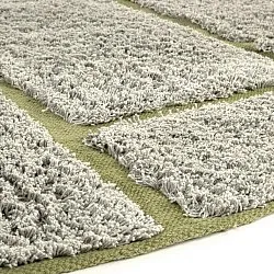 Tappeti rotondi - Lindley Natural Cotton Shaggy (grigio/verde)