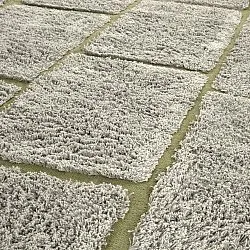 Tappeti rotondi - Lindley Natural Cotton Shaggy (grigio/verde)