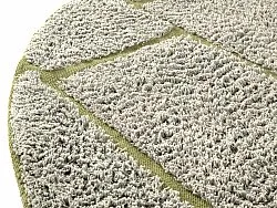Tappeti rotondi - Lindley Natural Cotton Shaggy (grigio/verde)