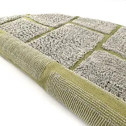 Tappeti rotondi - Lindley Natural Cotton Shaggy (grigio/verde)