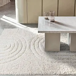 Tappeto A Pelo Lungo - Lindos Natural Cotton Shaggy (bianco)