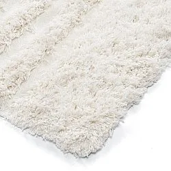 Tappeto A Pelo Lungo - Lindos Natural Cotton Shaggy (bianco)