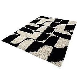 Tappeto A Pelo Lungo - Marvao Natural Cotton Shaggy (bianco sporco/nero)