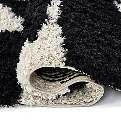 Tappeto A Pelo Lungo - Marvao Natural Cotton Shaggy (bianco sporco/nero)