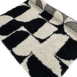 Tappeto A Pelo Lungo - Marvao Natural Cotton Shaggy (bianco sporco/nero)