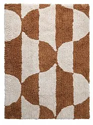 Tappeto A Pelo Lungo - Kalymnos Natural Cotton Shaggy (bianco sporco/ocra)