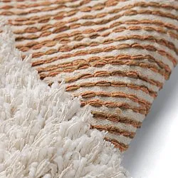 Tappeto A Pelo Lungo - Kalymnos Natural Cotton Shaggy (bianco sporco/ocra)
