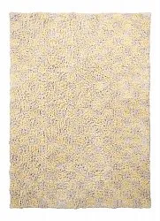 Tappeto A Pelo Lungo - Methoni Check Cotton Shaggy (crema/giallo chiaro)