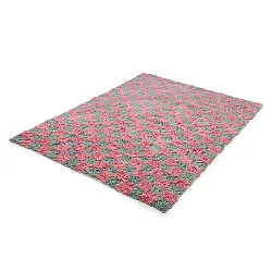 Tappeto A Pelo Lungo - Methoni Check Cotton Shaggy (azzurro chiaro/rosa chiaro)